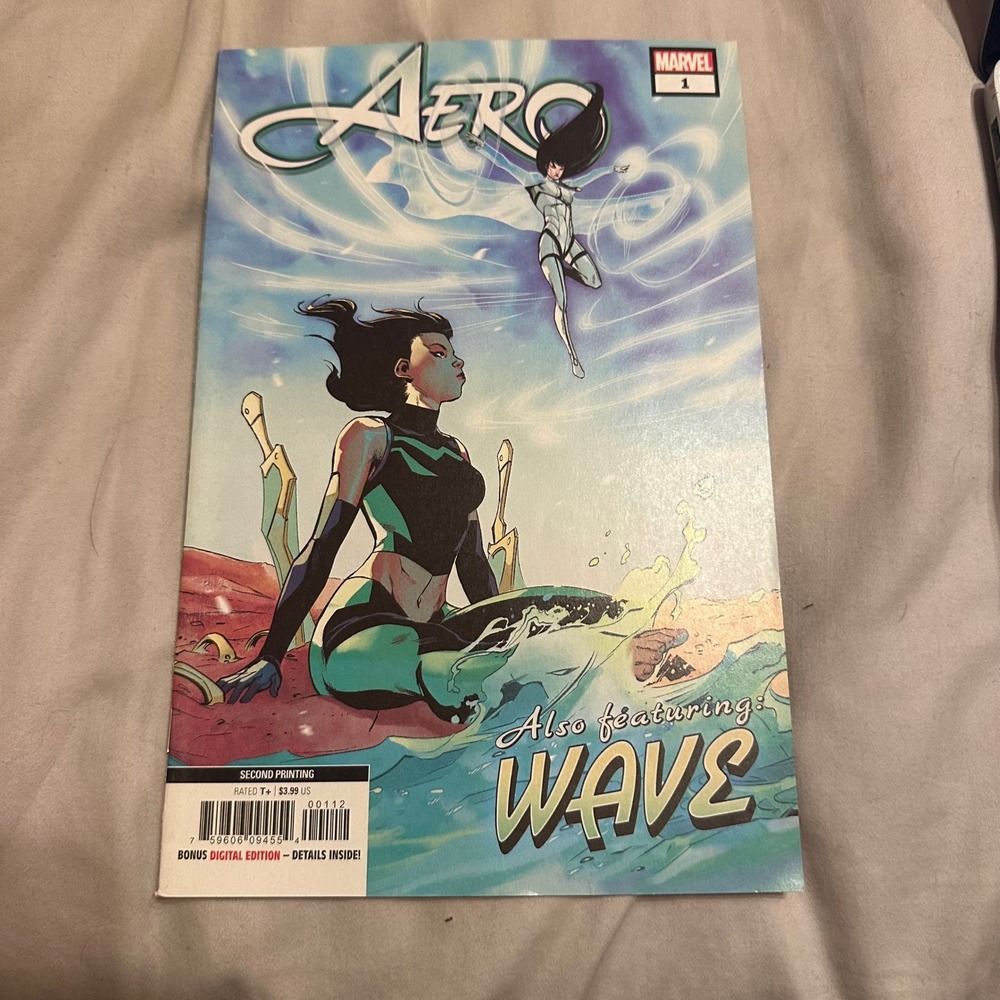 Marvel Aero 1 Second Printing 2019 Comic Book Featuring First Appearance of Wave